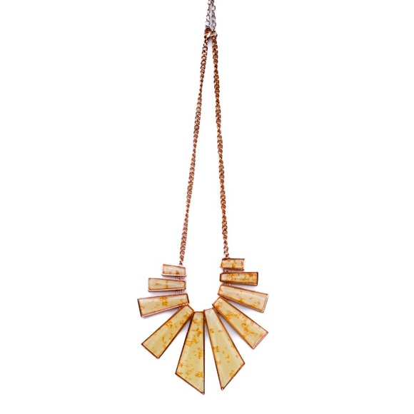 Gold Bib Necklace - Picture 6 of 6